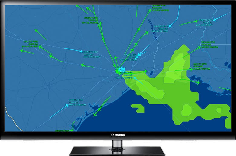 FlightAware TV Airport Full Screen