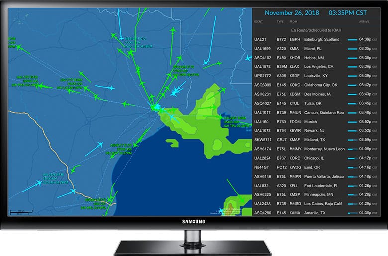FlightAware TV Airport with Board