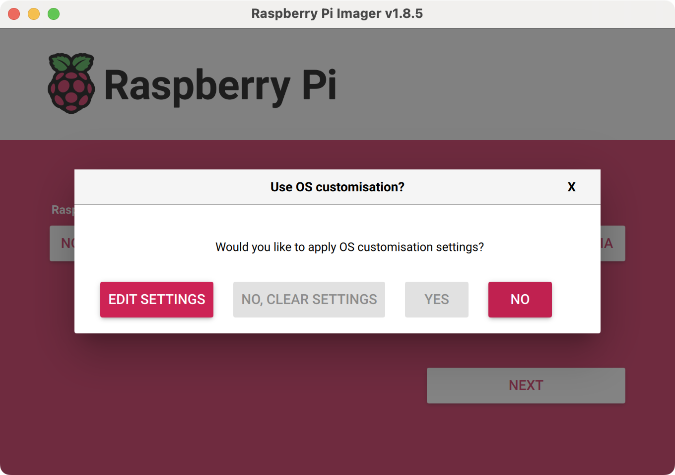 RPi Imager OS Customize